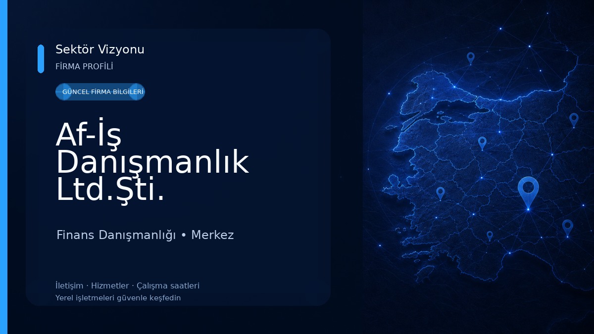 Af-İş Danışmanlık Ltd.Şti. 