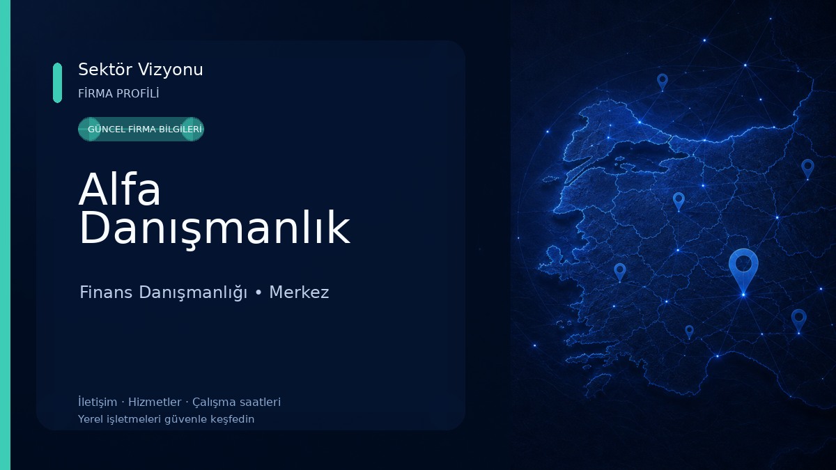 Alfa Danışmanlık Finans Danışmanlığı