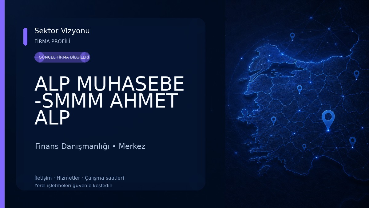ALP MUHASEBE -SMMM AHMET ALP