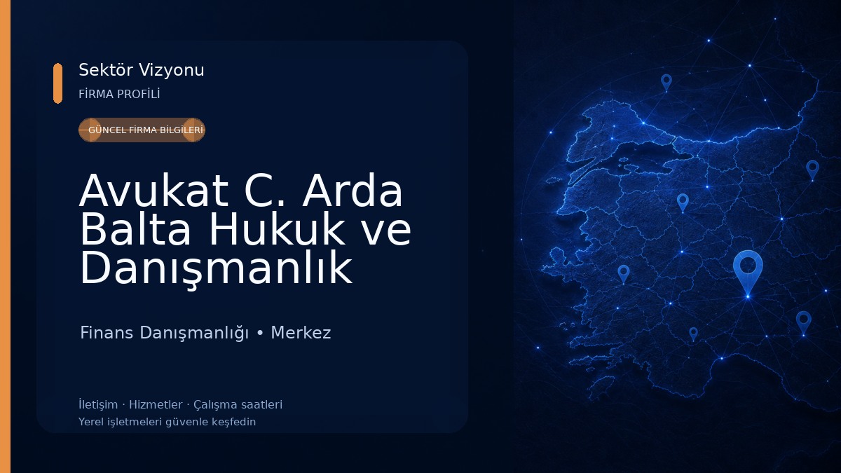 Avukat C. Arda Balta Hukuk ve Danışmanlık Ofisi Finans Danışmanlığı