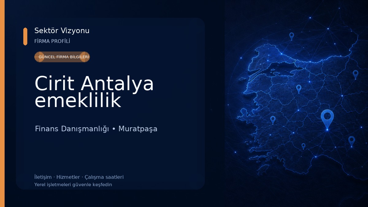 Cirit Antalya emeklilik
