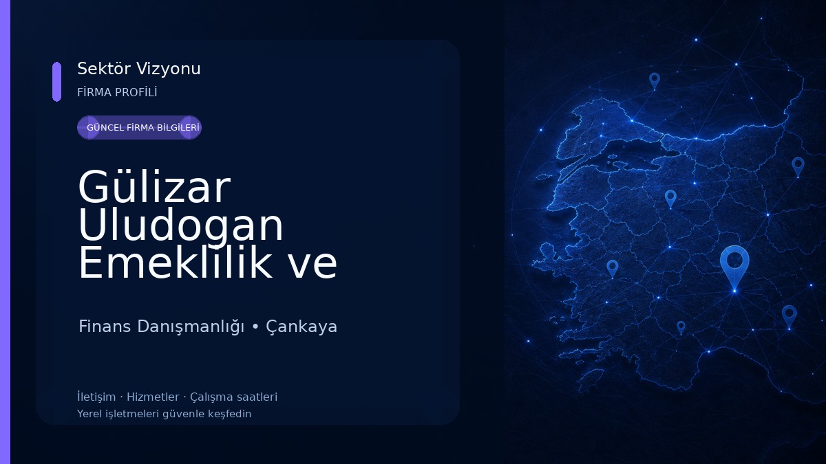 Gülizar Uludogan Emeklilik ve Danışmanlık Finans Danışmanlığı
