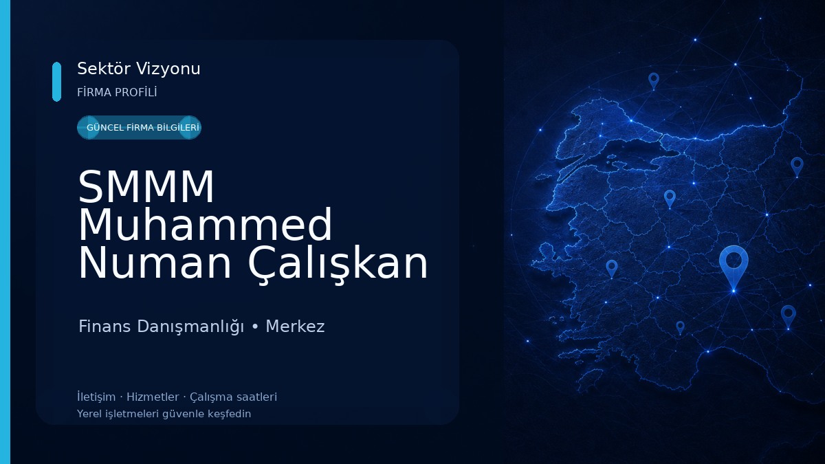 SMMM Muhammed Numan Çalışkan 